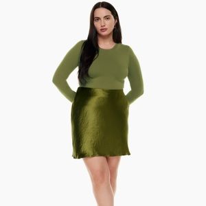 Aritzia Babaton Slip Mini Skirt